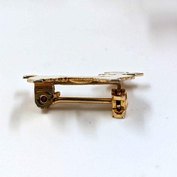 10K Yellow Gold Filled Signed Vintage Poodle Brooch - Picture 4 of 6